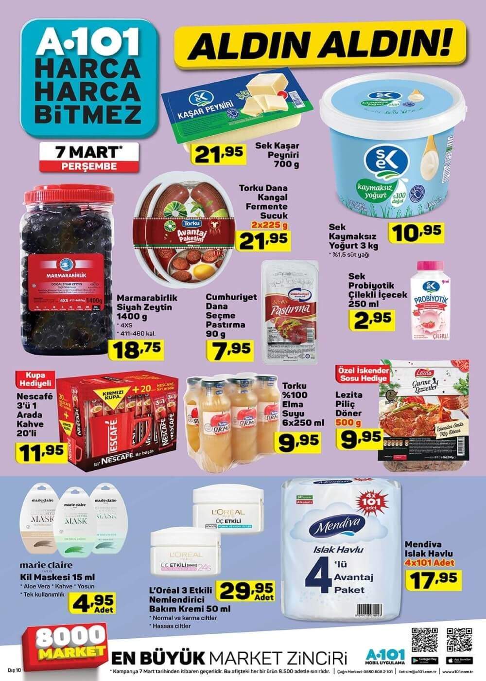 7 mart 2019 a101 kampanya