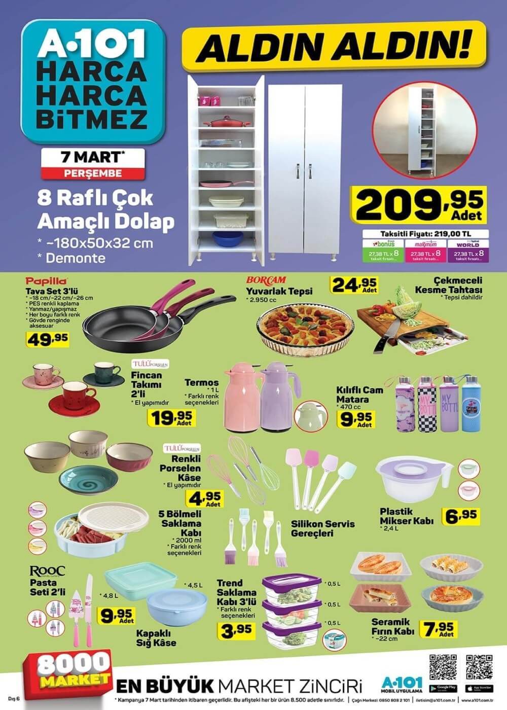 7 mart 2019 a101 aktüel katalogu