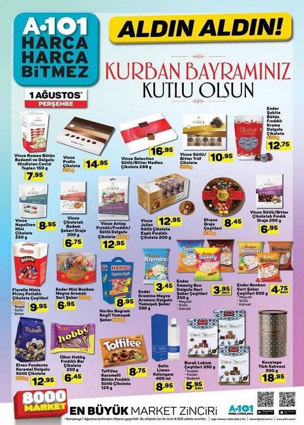 a101 kurban bayramı 2019