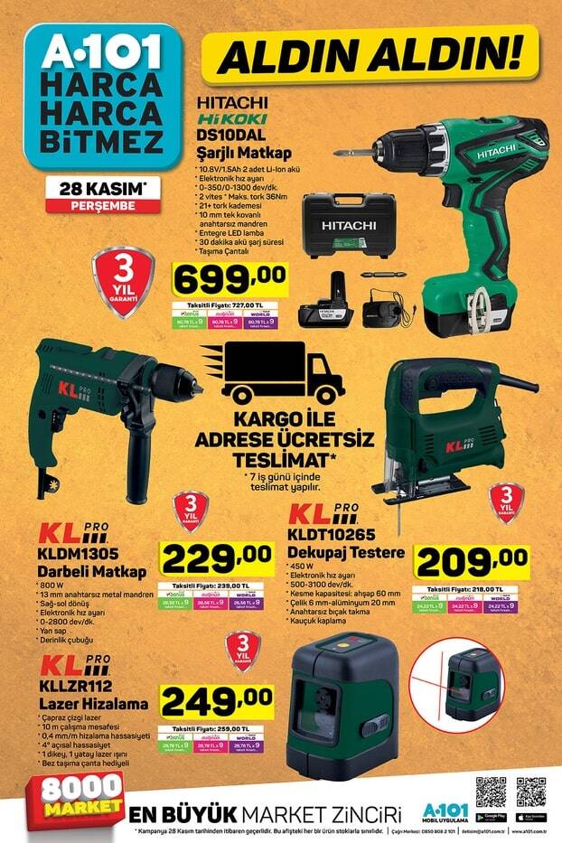 a101 aktüel 28 kasım 2019