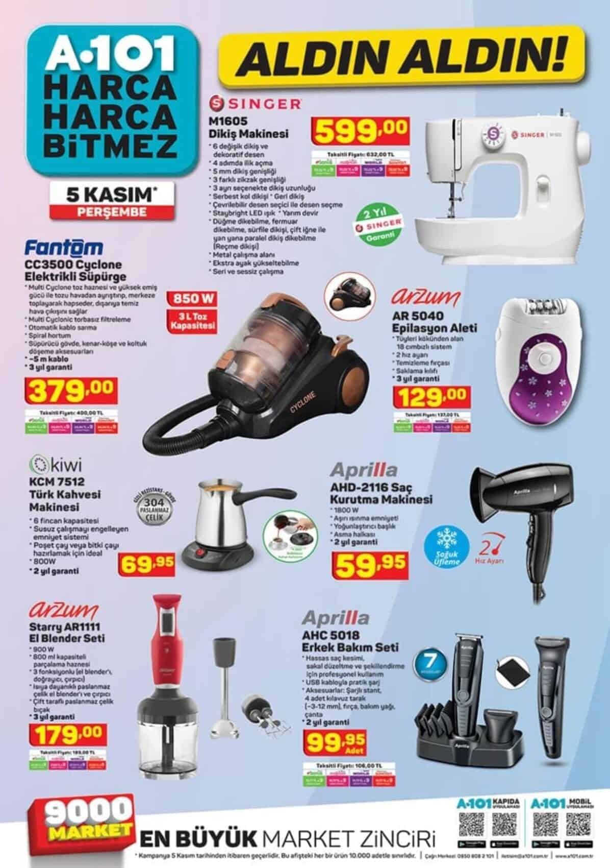 a101 5 kasım 2020 kataloğu