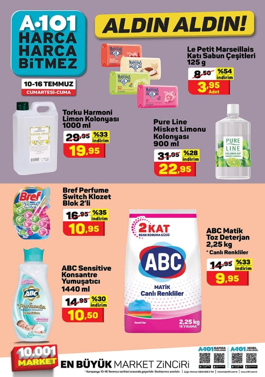 a101 10 temmuz haftanın yıldızları