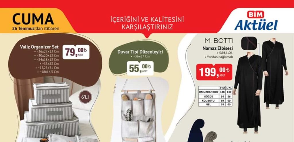 BİM 26 TEMMUZ 2024 AKTÜEL ÜRÜNLER KATALOĞU AKTÜELBUL